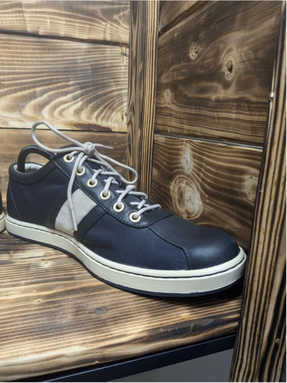 Timberland Canvas Low Top Shoes Mens Size 9 Blue Colorblock Sneakers 34582